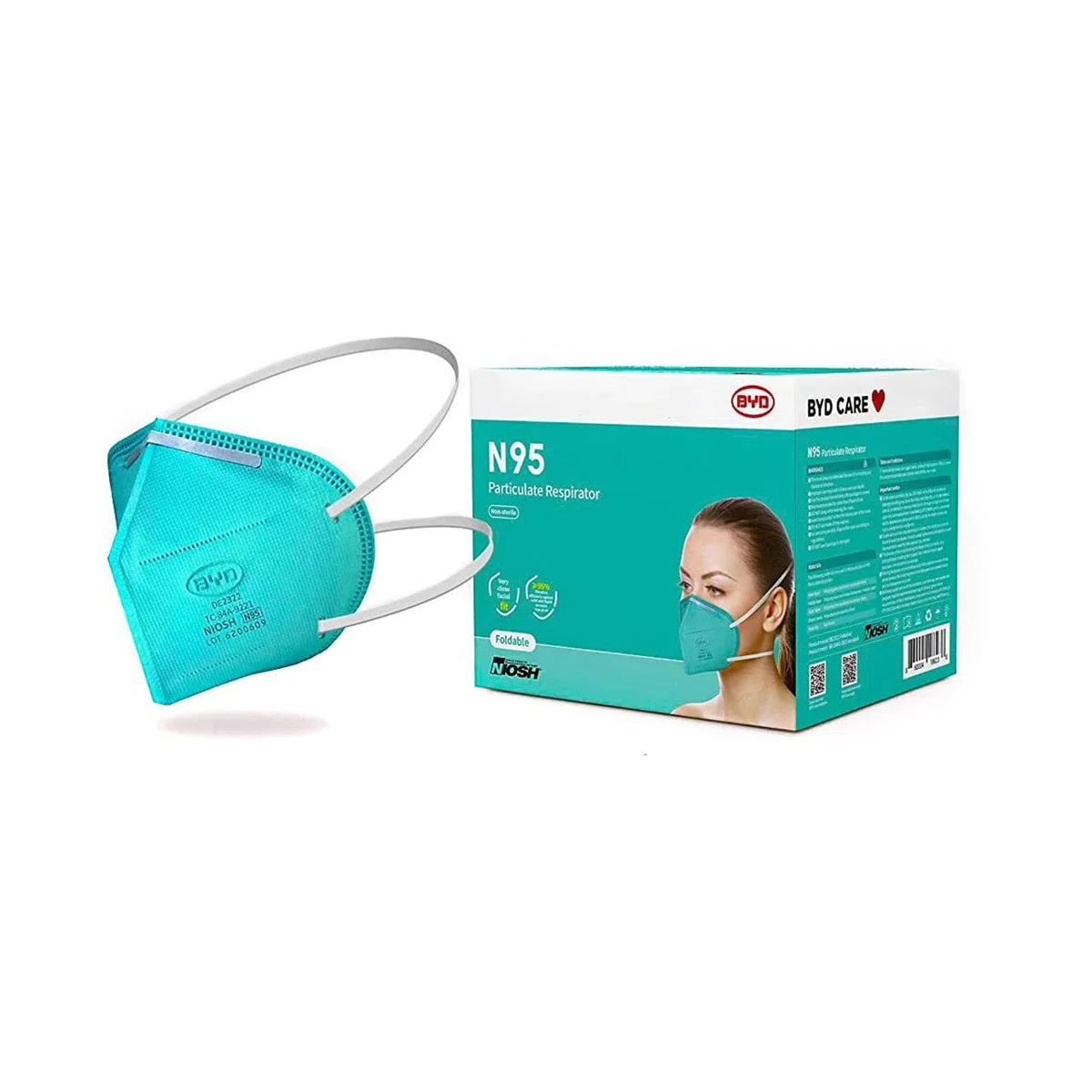 BYD N95 Respirator, 20 masks/box