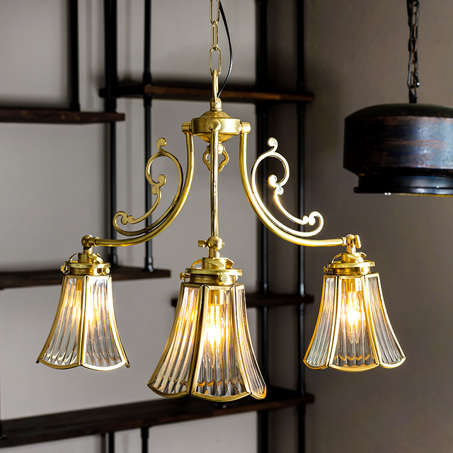 Lumitique「吊り下げ灯具 シャンデリア3灯 E17」の単品販売｜照明