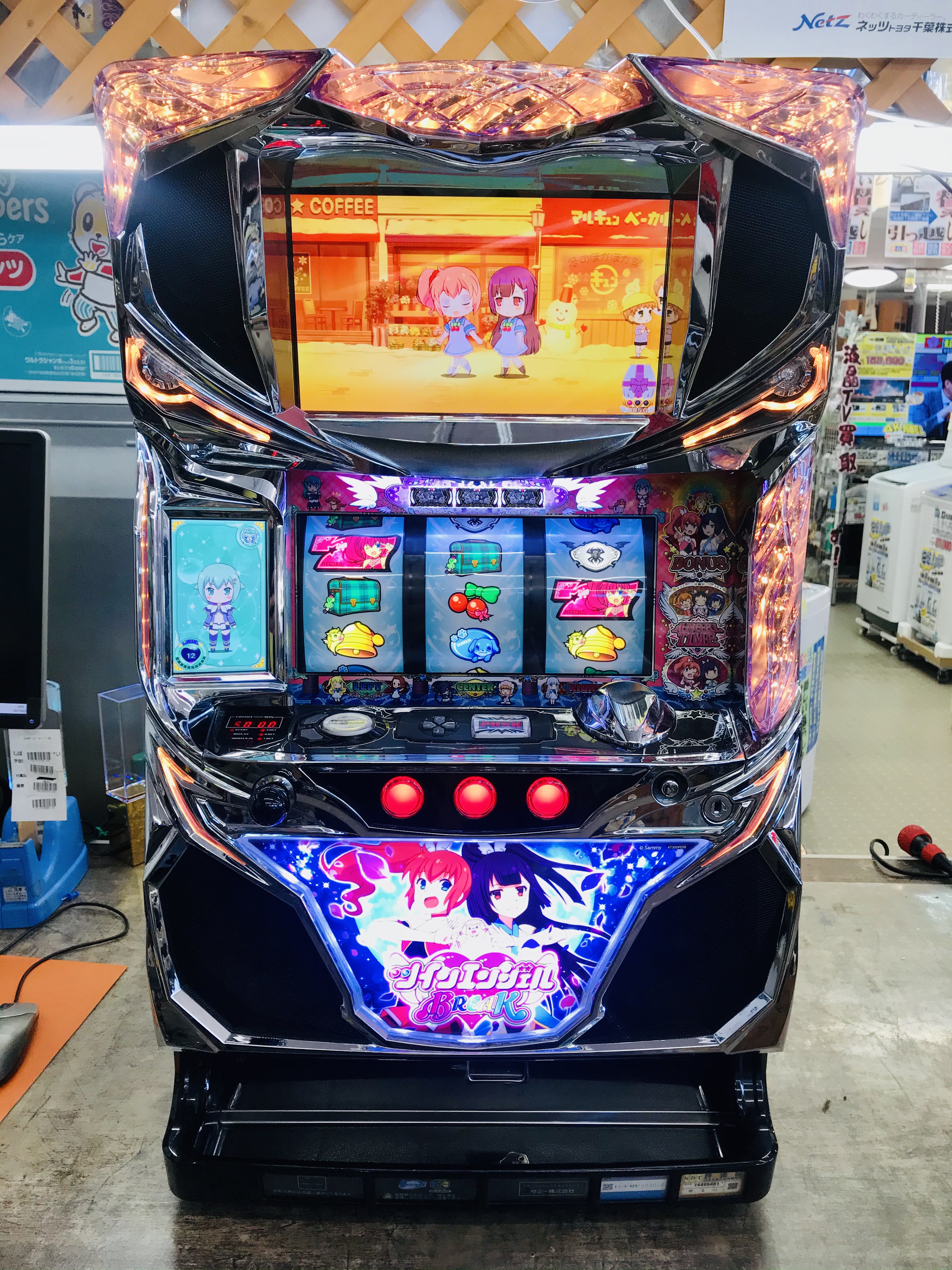 パチスロ実機 SツインエンジェルPARTY 不要機付 実機 税込 サミー S