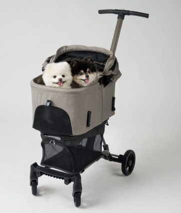 AIRBUGGY Wiz Xヴィンテージカーキ犬用カート美品 エアバギー wiz x