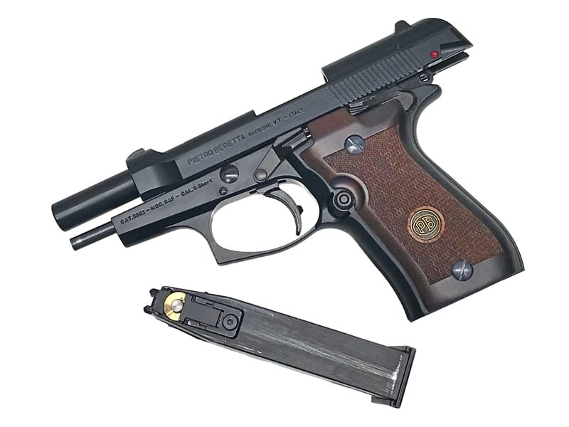 WA] ベレッタ M84FS / ガンブラックver. 木製グリップカスタム (中古