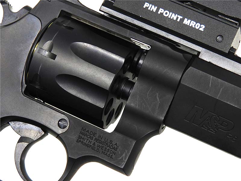 S&W M327発火式モデルガン ドットサイト・レーザーサイト・木製