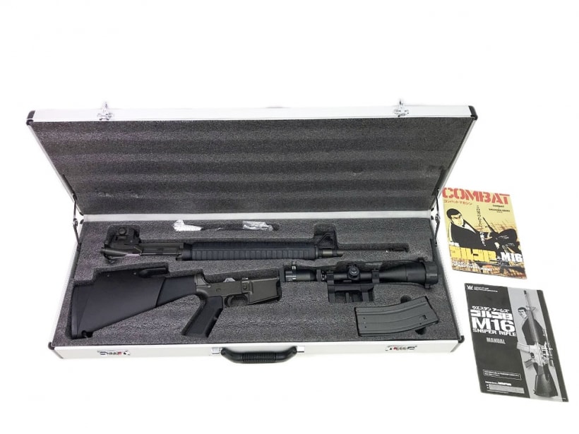 WA] ゴルゴ13 M16 スナイパー・ライフル ガスブローバック ドッグタグ