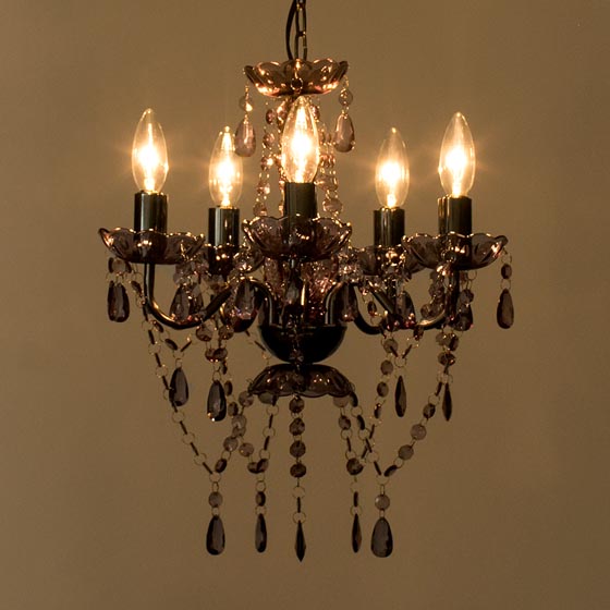 ブラックシェードシャンデリア 5灯 ブラックシェードシャンデリア 5灯