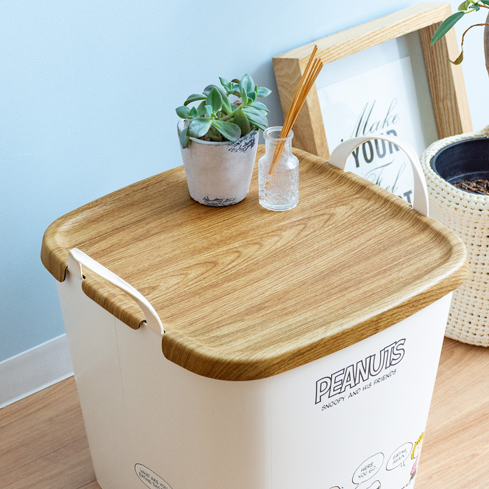 フタ単体] スヌーピー 収納バケット stacksto,baquet Mサイズ by mooq
