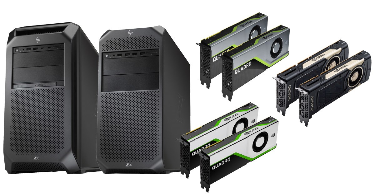 NVIDIA社最新のQuadro RTX GPUと高速化されたCUDA-X AIを搭載した