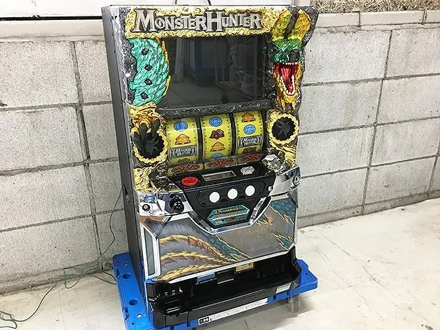 パチスロ モンスターハンター 月下雷鳴 実機 コイン不要機 スロット