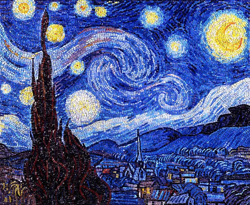 ガラス絵画 ゴッホ・ガラスモザイク絵画展 —ヴェネツィアガラスが描く