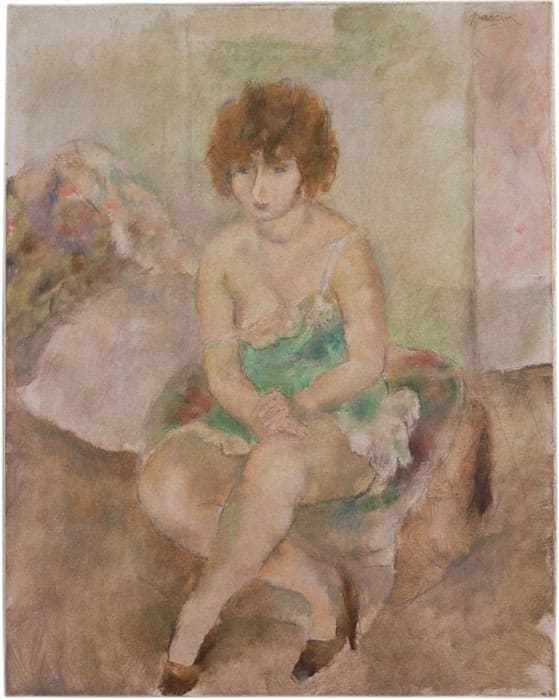 作者不詳・『裸婦・Ⅱ』・F10号・キャンバス・油彩 作者不詳