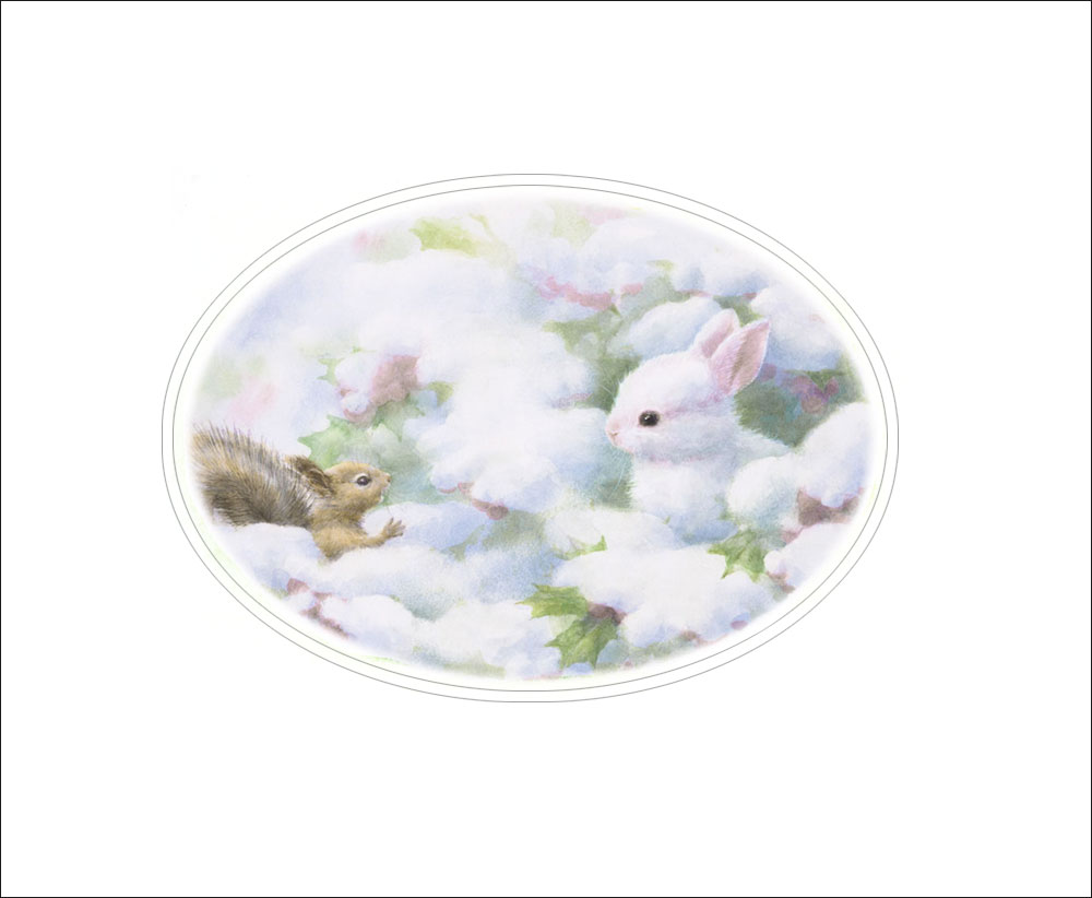 土田穣 絵画 (版画/ジクレー) 雪の中で 7475（マット付）|アート