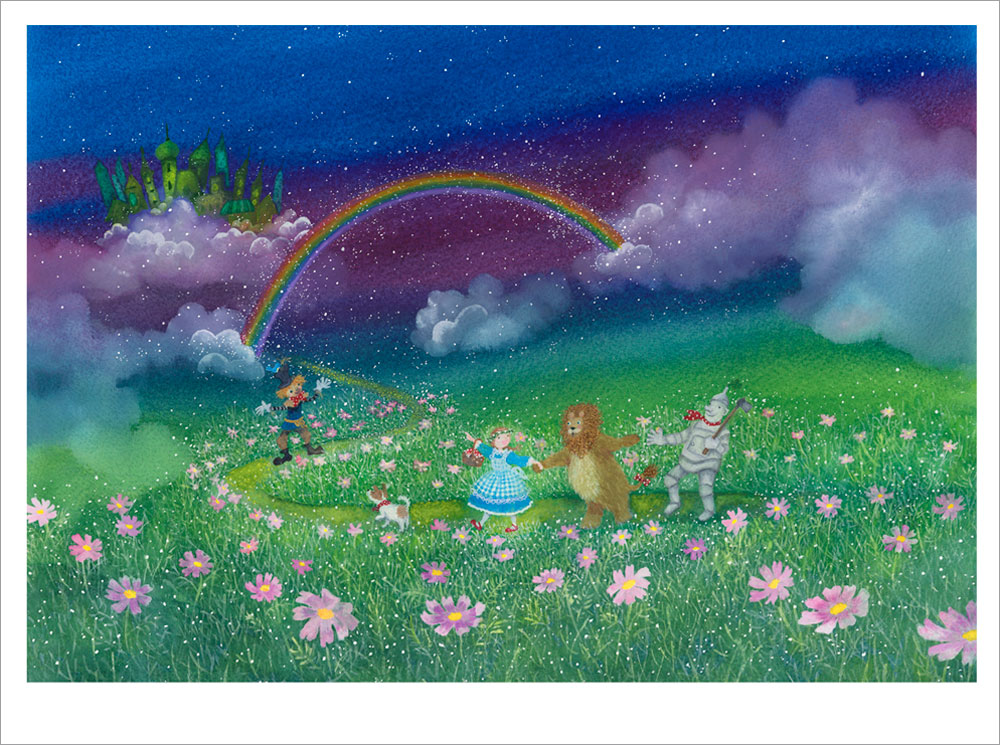 横山真弥 絵画(版画/アーカイバル) オズの魔法使い…希望の道 7803