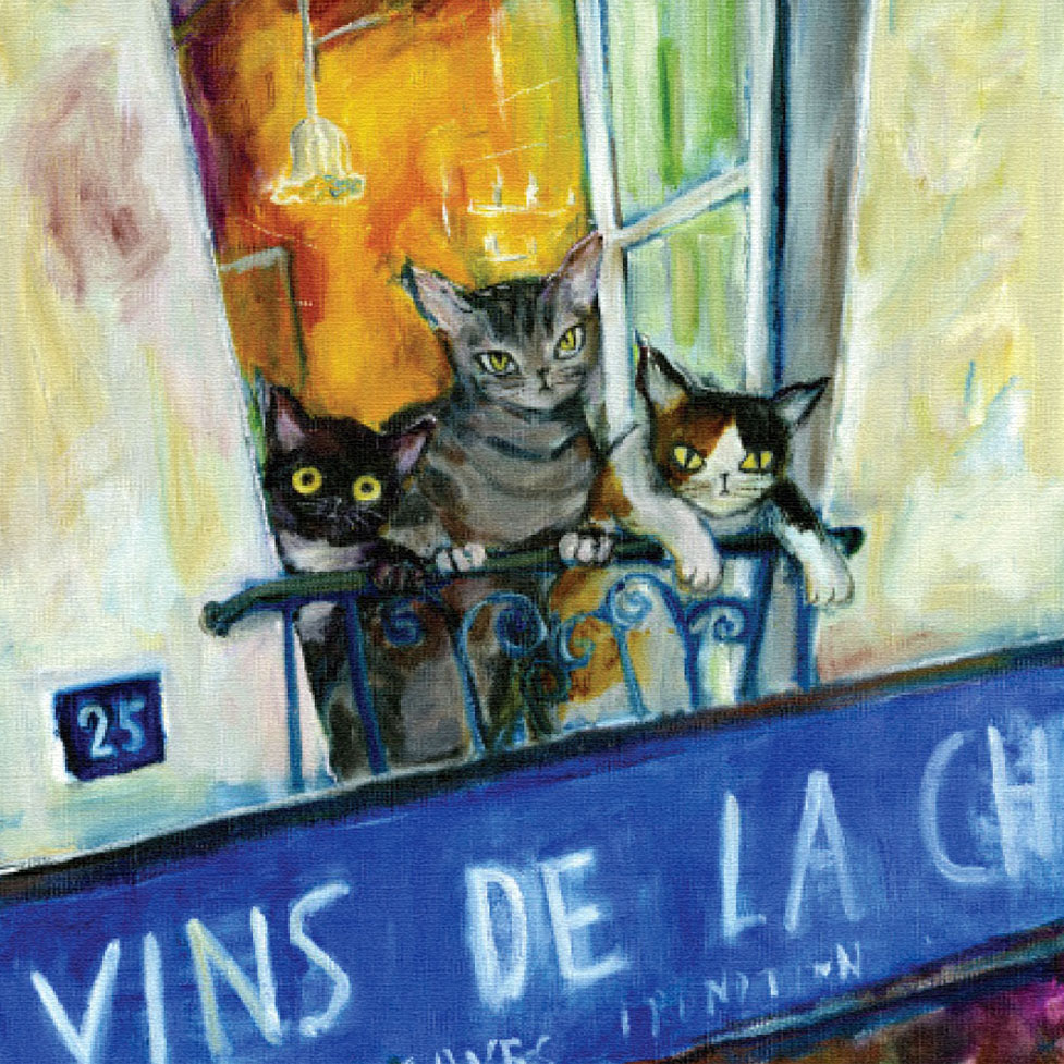 ◎山岡康子『caferouge』銅版画☆動物画【新品】