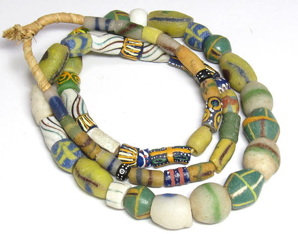 骨董 アンティーク アフリカ ガラスビーズ 蜻蛉玉 アフリカントレード