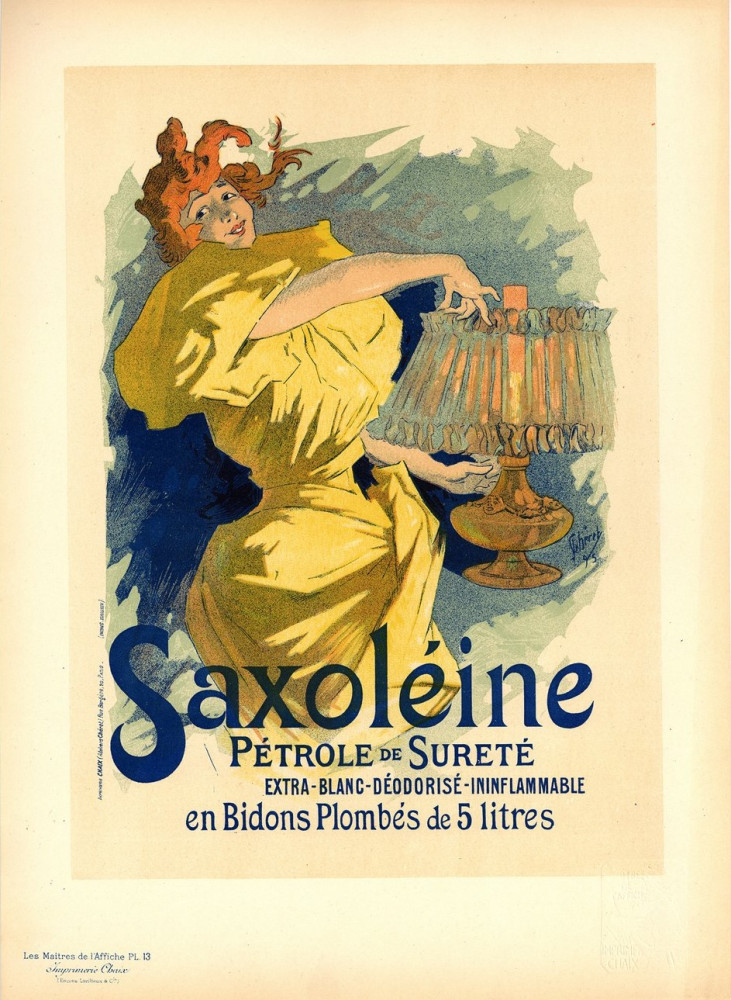 Saxoléine. Pétrole de sureté - Les Maîtres de l'Affiche. Parigi