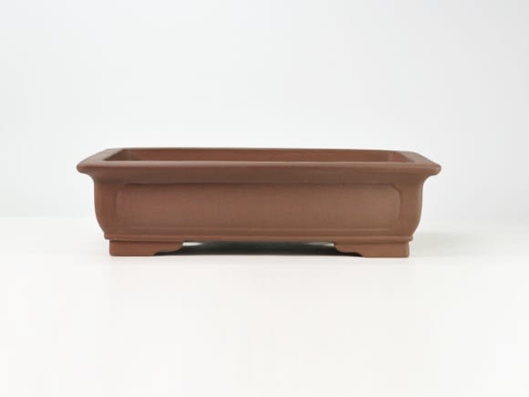 盆栽鉢 時代落款楕円縁入り盆栽鉢40.5x30.5x5cm支那鉢 和鉢 大型盆栽