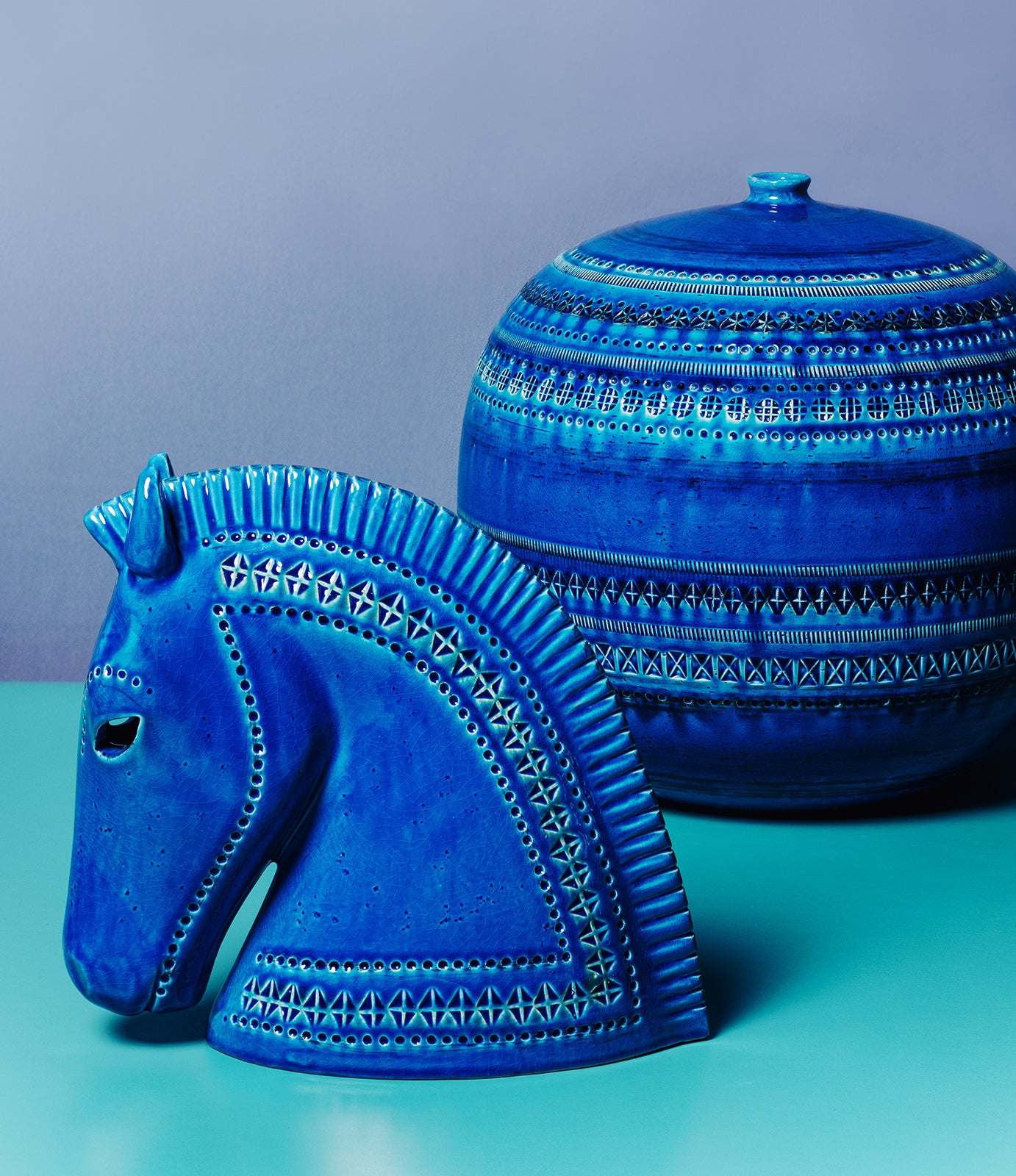 ヴィンテージ ビトッシ リミニブルー ホース Rimini Blu – Bitossi