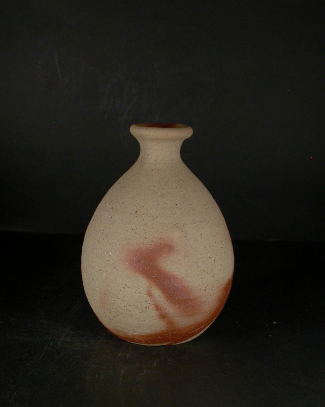 備前焼 岡山県無形文化財 故浦上 善次 共箱付き少し大振りな緋襷徳利9