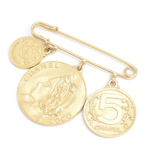 正規品 CHANEL 03P COCO ココマーク マドモアゼル ブローチ