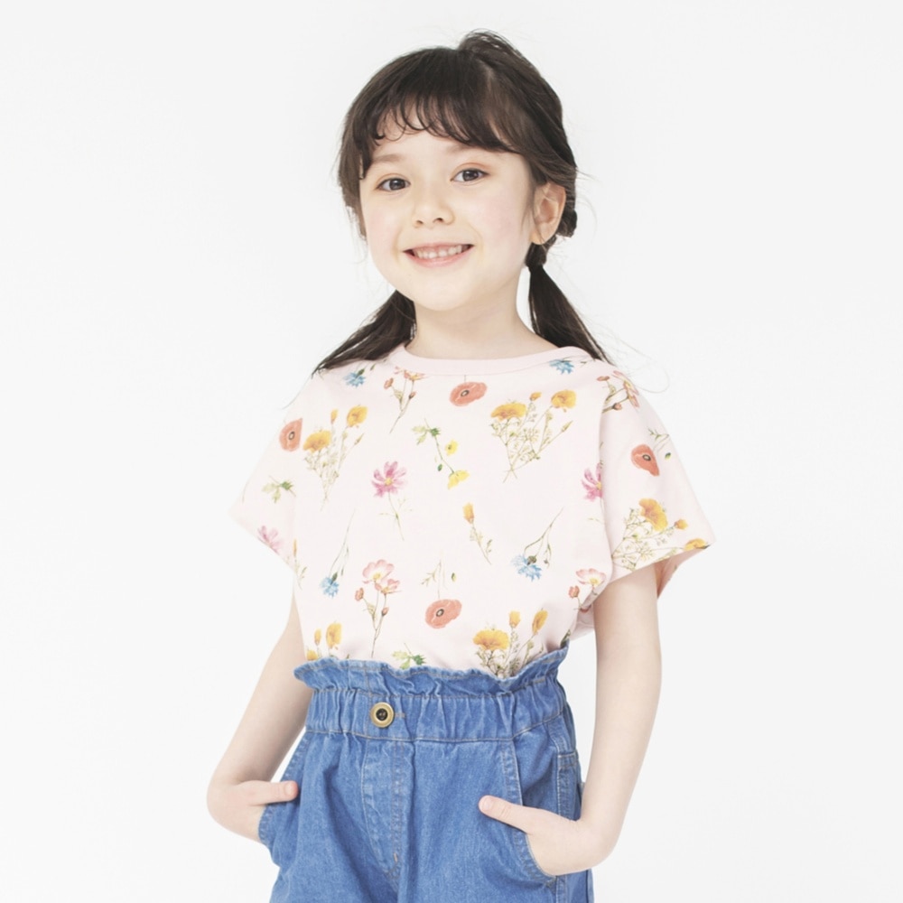 花柄半袖Tシャツ 12-2206-156 2012000440654｜子供服&ベビー服