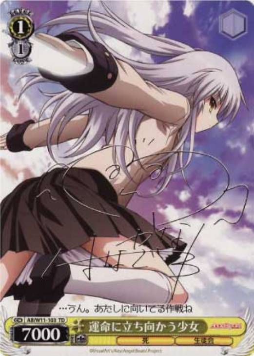 運命に立ち向かう少女 ヴァイスシュヴァルツ angel ヴァイス