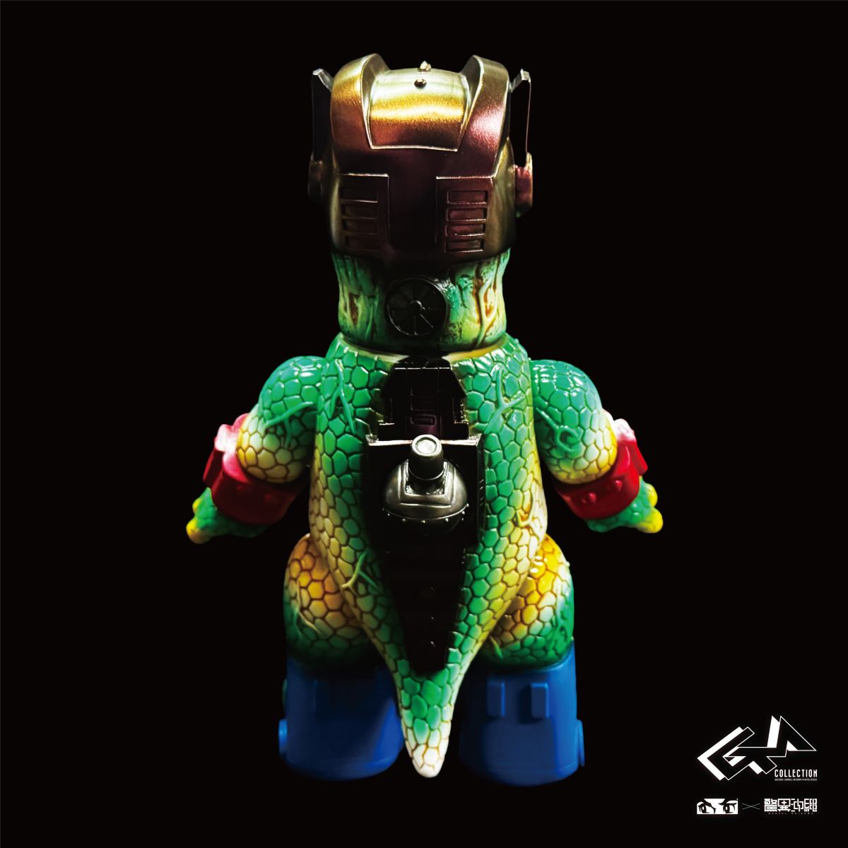 おまけ付き】ゴッコ堂 気合ダイナソー タマチャーカラー ソフビ 紫金