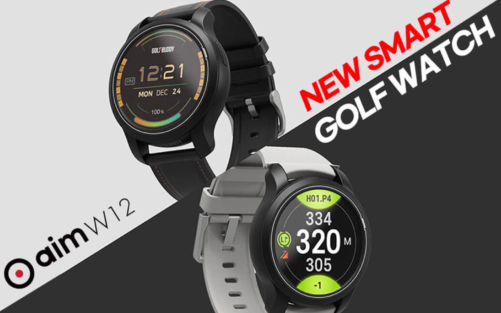 GolfBuddy AIM W12 Golf GPS Watch – Golfio