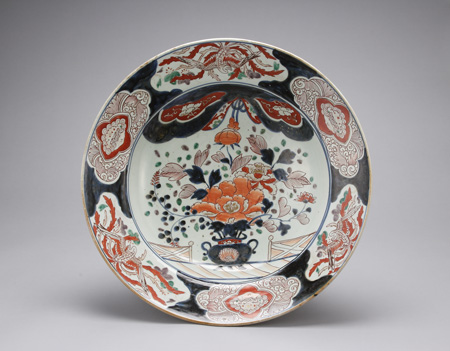 色絵花瓶文大鉢 いろえ かびんもん おおばち – 石井コレクション