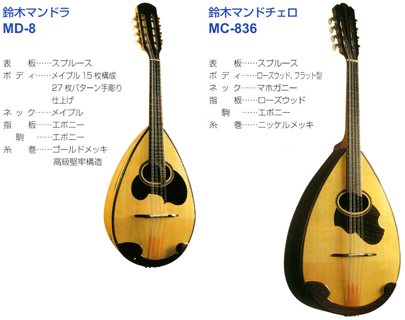 極美品SUZUKI MD-10 マンドラ スズキ マンドリン ハードケース 極美