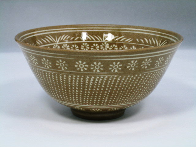 茶道具 韓国陶磁器 粉青沙器 三島茶碗 具誠會作 茶道具・古道具・古