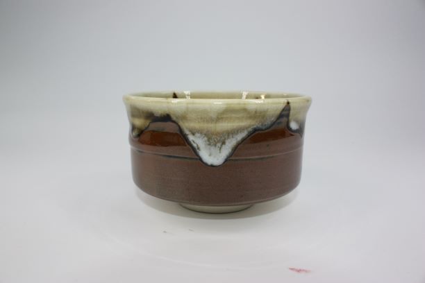 茶道具・古道具・茶碗・瀬戸焼・窯変釉野点茶碗・赤津・加藤 達次 造