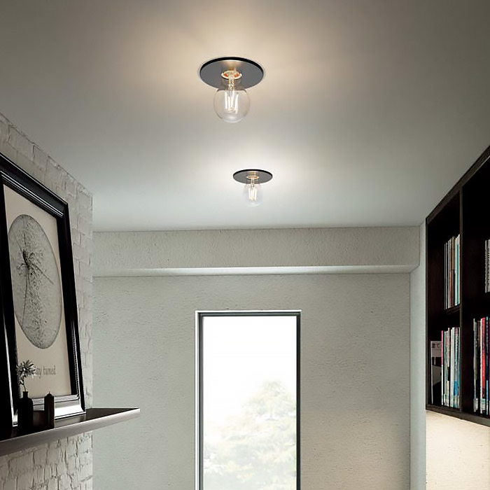 レセップタイプ ダウンライト Φ75mm｜ブラック｜照明のライティング