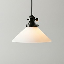 昭和レトロ ペンダントライト ガラス製 縞模様 岩崎電気 レトロライト