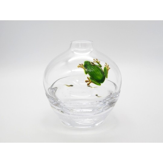 土屋章 ガラス工芸品 ガラス花瓶 一輪挿し 土屋章 ガラス工芸品 ガラス