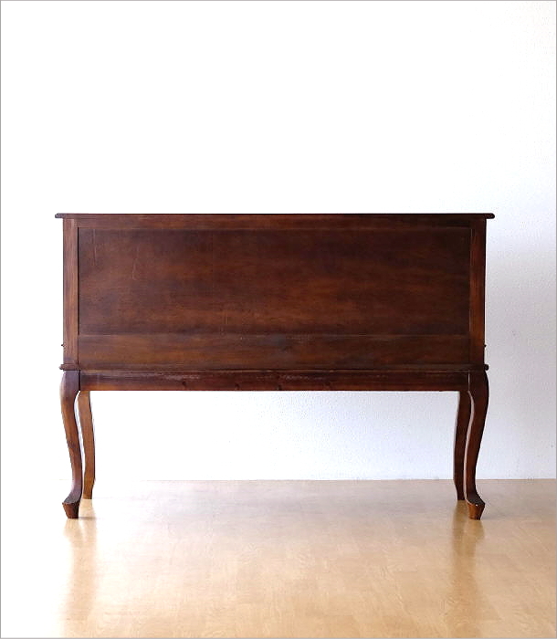 英国アンティーク木製サイドボード/キャビネット/チェスト/机テーブル