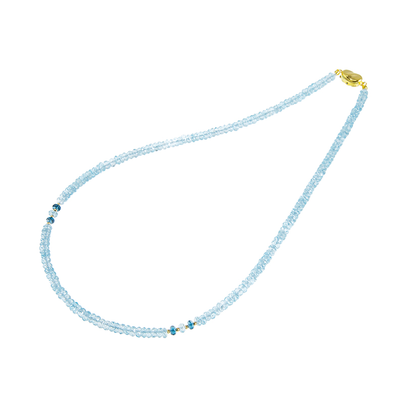 宝石ルース 『限定品！ネコちゃんネックレス！』天然ブルートパーズ