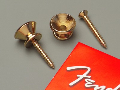 FENDER USA フェンダー ストラップピン ニッケル 2個セット 【Vintage