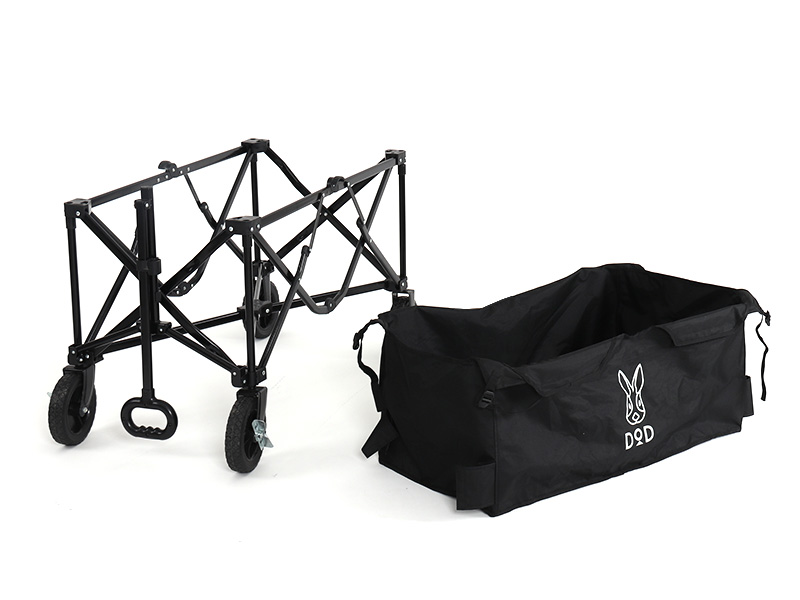 フォールディングキャリーワゴン（ブラック） C2-46-BK - DOD