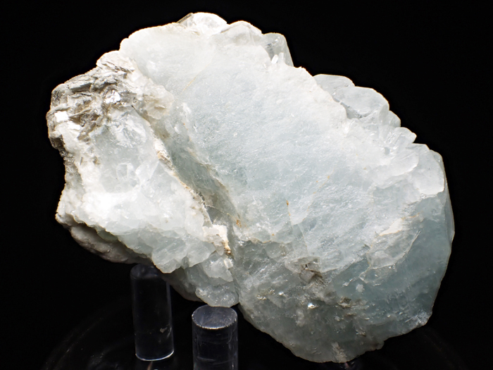 アクアマリン×モスコバイト共生標本-12 パキスタン産 アクアマリン