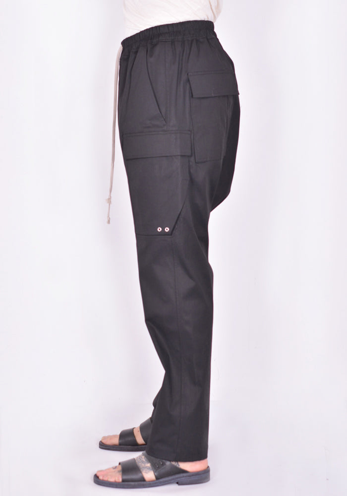 Wide Leg Long Cargo Pants RICK OWENS TE LONG CARGO PANTS COTTON