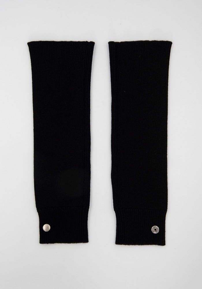 RICK OWENS KNITTED TUBE GLOVE BLACK FW22 | DOSHABURI Online Shop