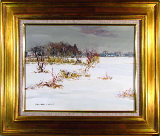 塗師祥一郎 雪原（油彩6号）