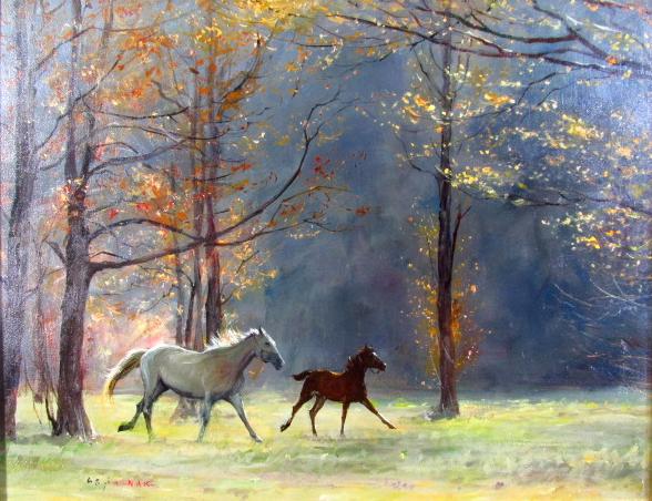 絵画 「如来常住」久松誠一氏作 手描き 日本画/静物画/風景画/水彩画/額縁