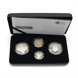 THE2008UK SilverProof Piedfort Four-Coin
