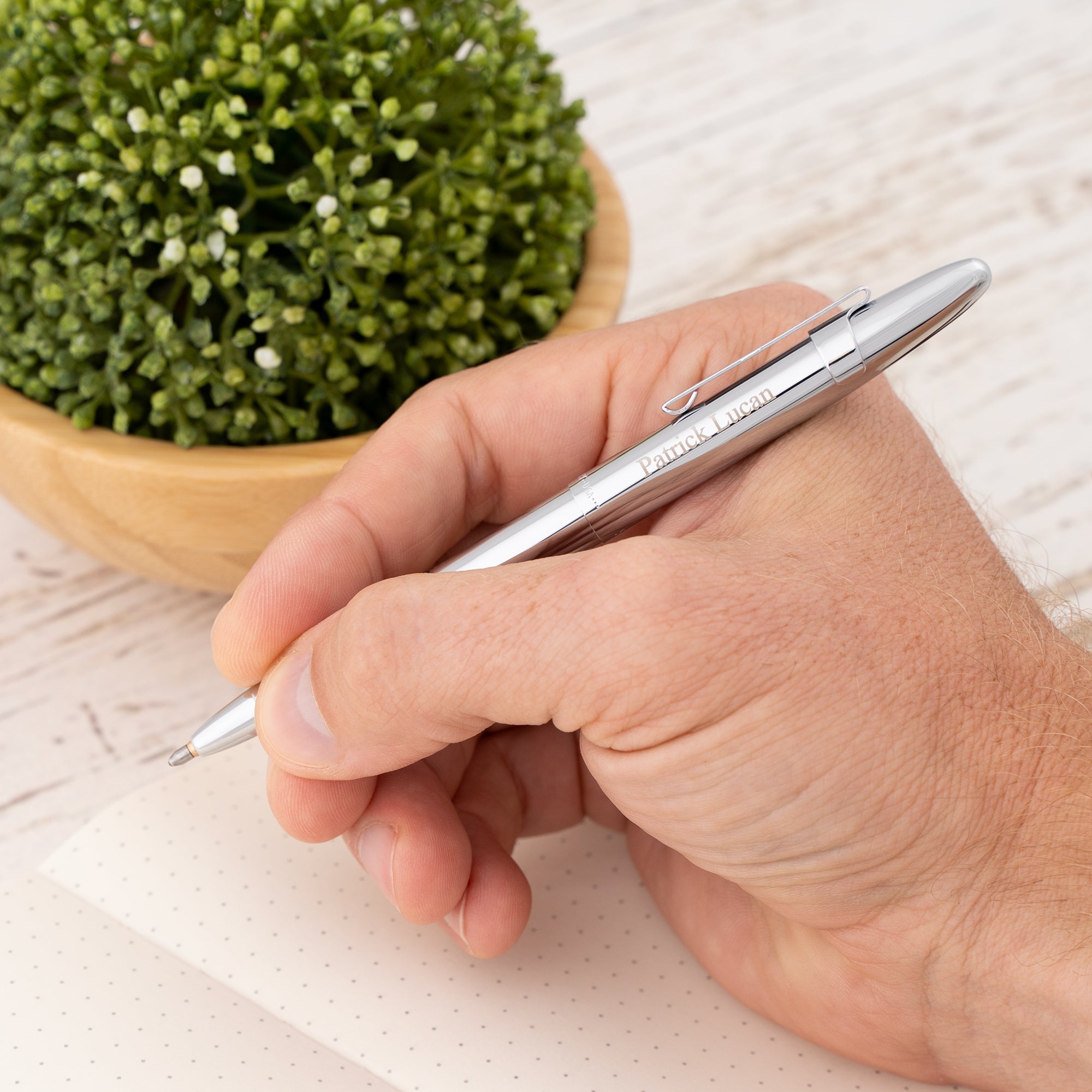 Fisher Bullet Space Pen with Clip | Chrome | Personalized Pen