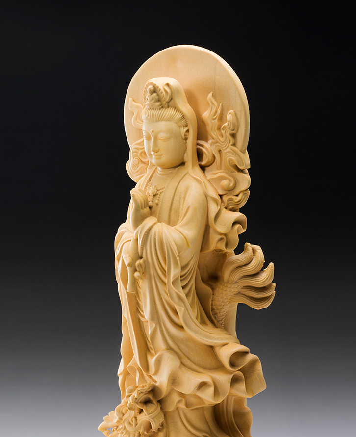 中国・唐仏「菩薩観音像」中国王朝・初唐様式・鍍金古銅仏 【公式通販】