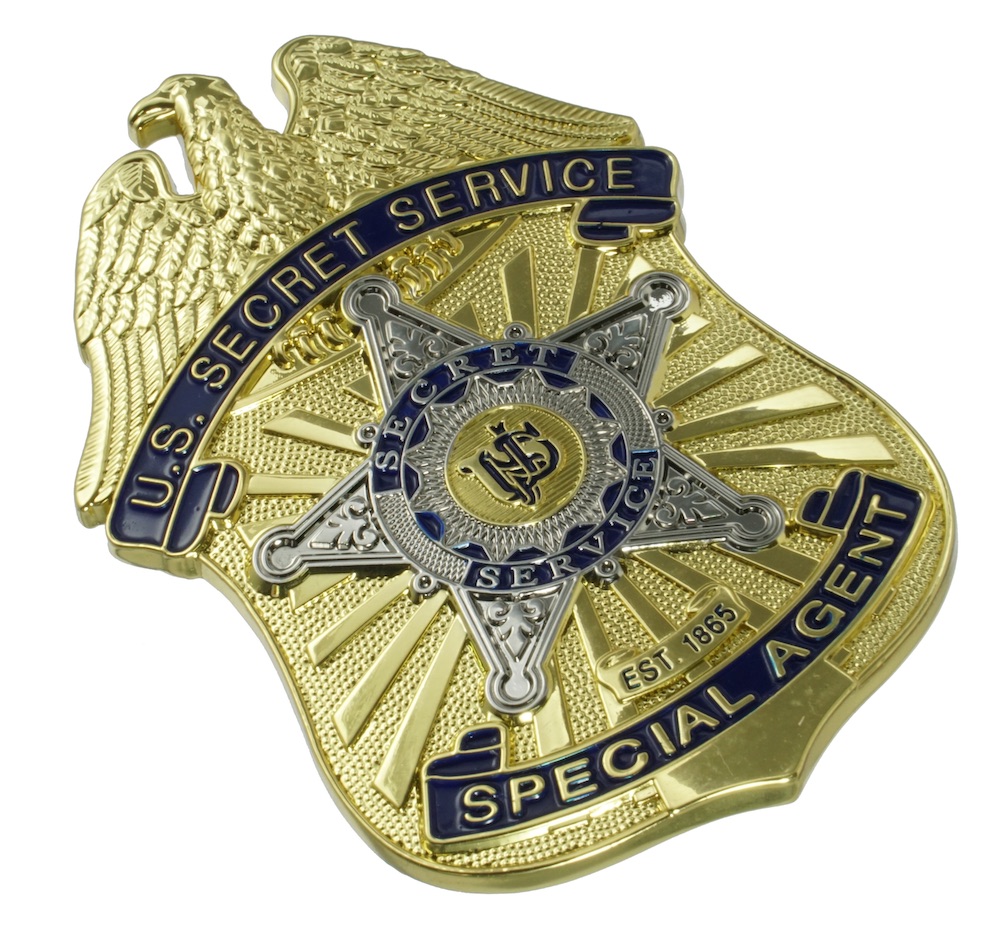シークレットサービス特別捜査官ポリスバッジ クリップボルダー ネック