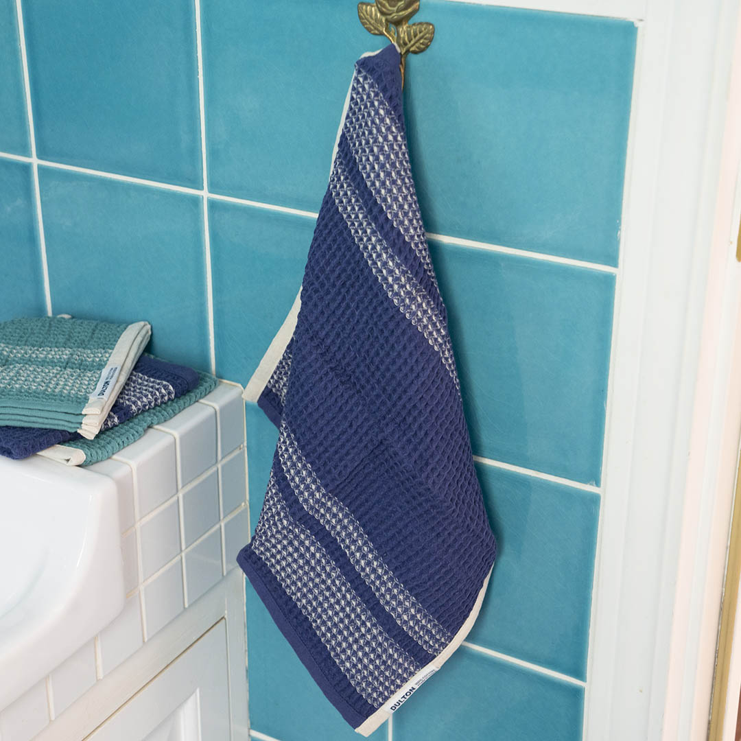 DULTON ONLINE SHOP | WAFFLE INDIE HAND TOWEL SET OF 3 GRAY GREEN