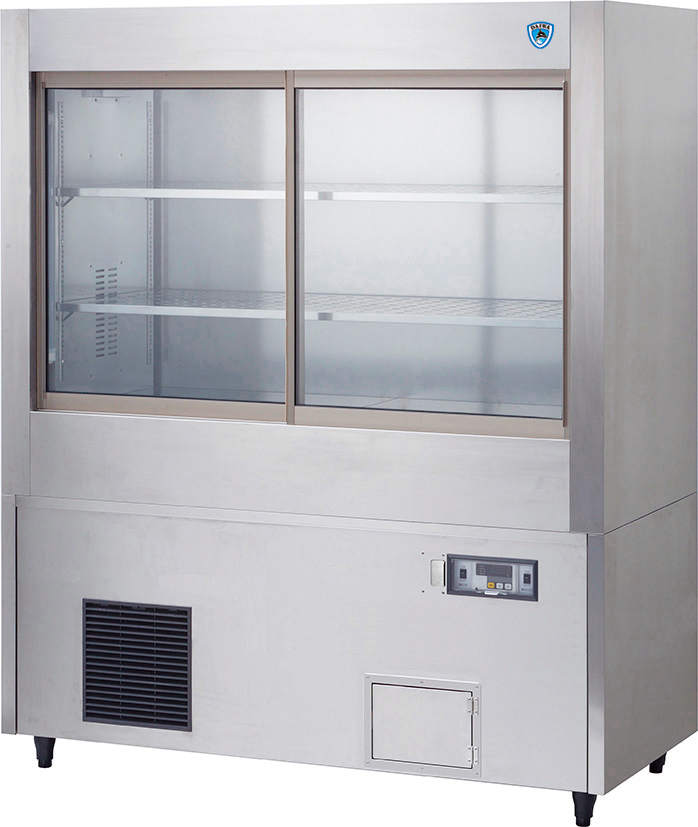 冷蔵ショーケース 卓上タイプ 自然対流方式 後引戸 店舗カフェ 楽天