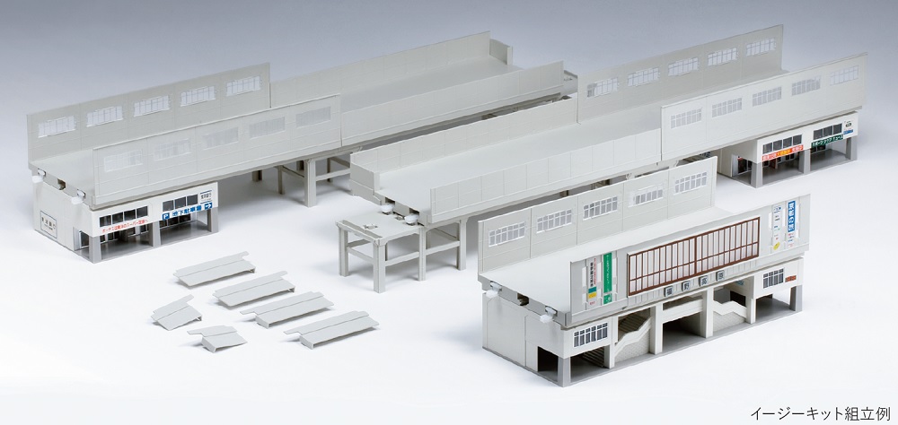 KATO 複線高架線路 + 高架駅舎セット