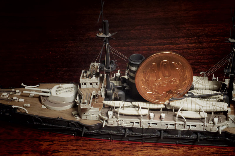 1/700 戦艦三笠 完成品② 1/700 戦艦「三笠」フルディテール完成品